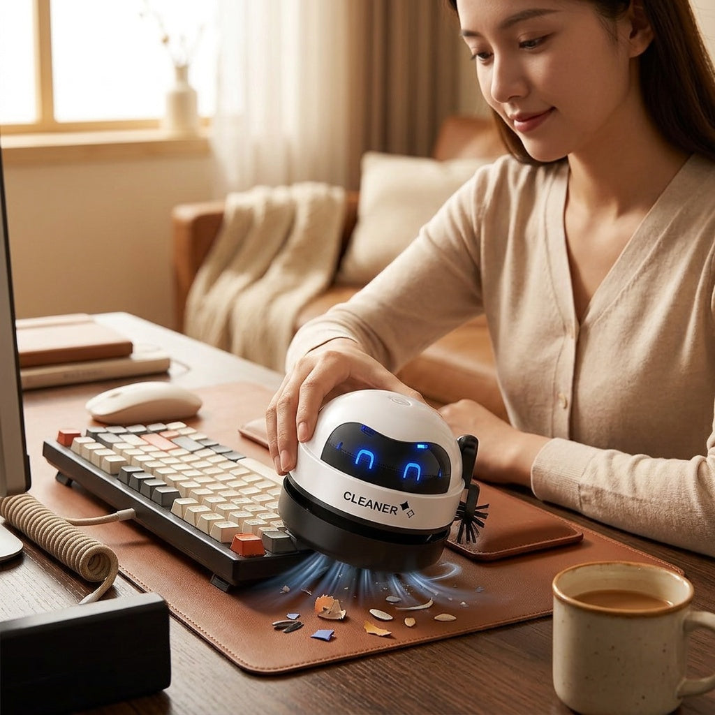 Portable USB Vacuum Cleaner for Desks and Cars