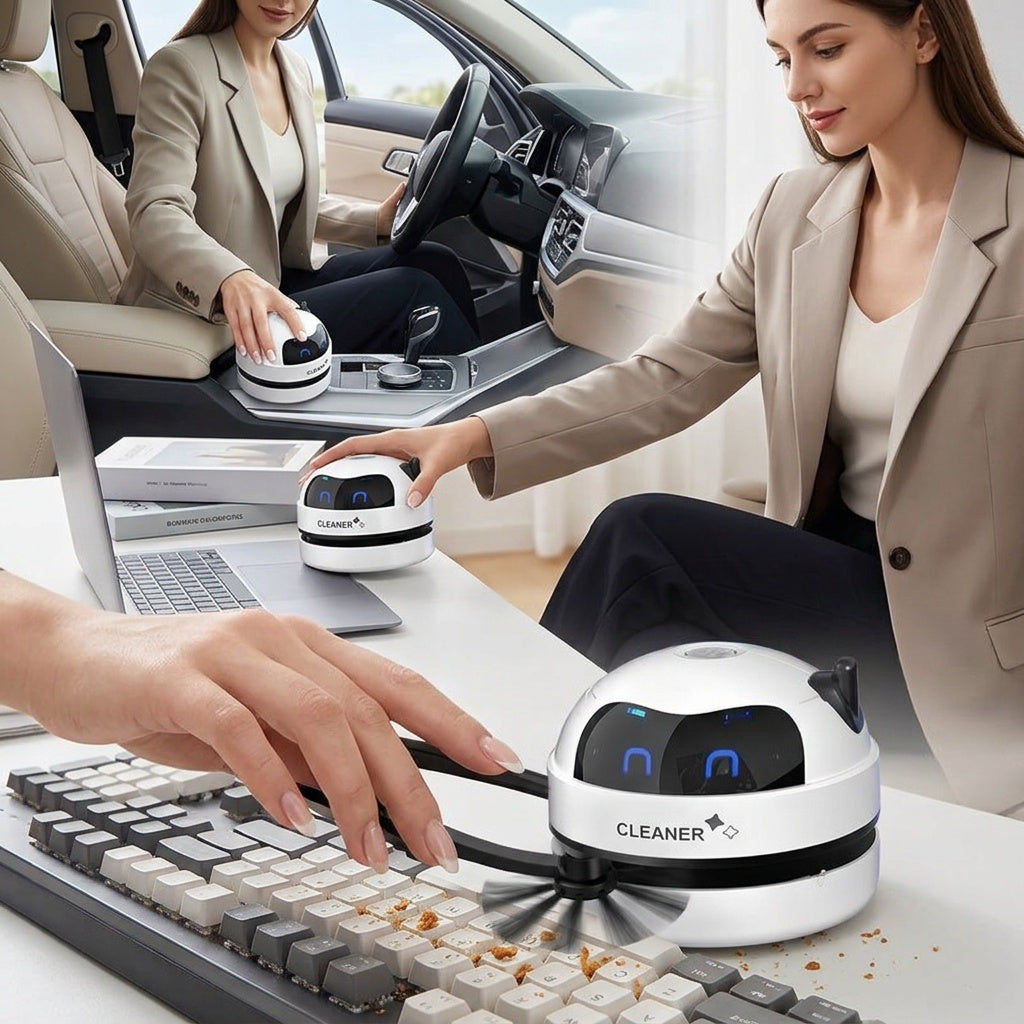Portable USB Vacuum Cleaner for Desks and Cars